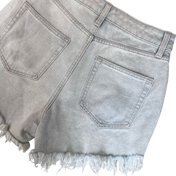 Wild Fable highest rise frayed Distressed Light Blue Denim Shorts Size 0 - Picture 6 of 13
